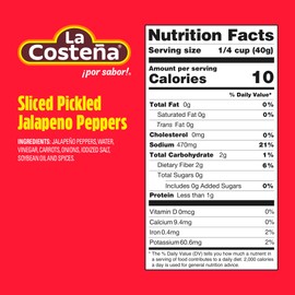 La Costeña Sliced Jalapeno Peppers - Pickled Jalapenos - Jalapeno Pepper - Hot Peppers for Mexican Food, Guacamole, Spicy Nacho & Taco Toppings, Enchiladas & Salsa - 28oz, 12 Pack Canned Jalapenos