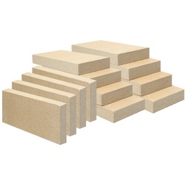 12PCS Woodstove Firebricks, Fire Bricks, Size 9" X 4-1/2" X 1-1/4", Fire Bricks for Wood Stove, Fireplaces, Brick Fireplace