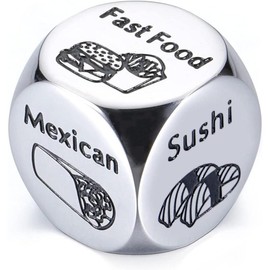 Him Her Couple Gifts for Boyfriend Girlfriend Food Decider 11th Anniversary Steel Date Night Gifts for Husband Wife for Wedding Christmas Women Men