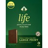 NLT Life Application Study Bible, Third Edition, Large Print (LeatherLike,