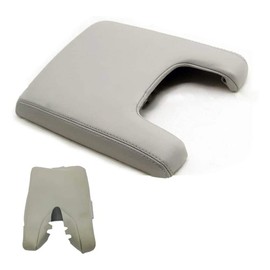 DSparts Center Console Lid Armrest Cover Leather Fit for 2009-2012 Acura TL Leather Part Only Gray
