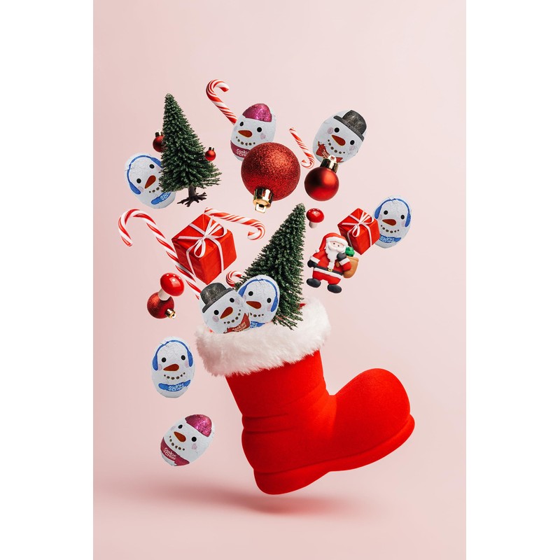Fruidles Christmas Milk Chocolate Cookies & Cream Snowmen Party Bag