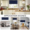 DWCN Valance Curtains for Living Room, Navy Valances for Small