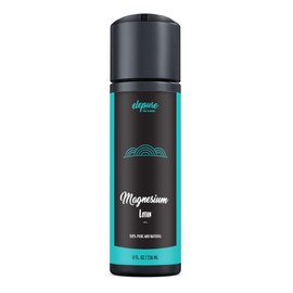 Natural Magnesium Lotion - Highest Potency - Over 1800 MG/oz - 300 mg/tsp - Not Water Based -elepure PURE elements - 8 oz