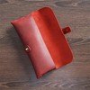 AIGUONIU Genuine Leather Snap Cover Retro Pen and Pencil Case-Pencil