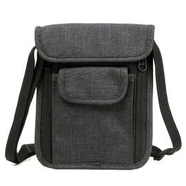 FUPUONE Passport Case, Neck Locker, Security Pouch, Overseas Travel, Skimming Prevention, Black