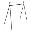 Hanging Rack Black Tripod Structure Folding Hanging Shelf with Storage