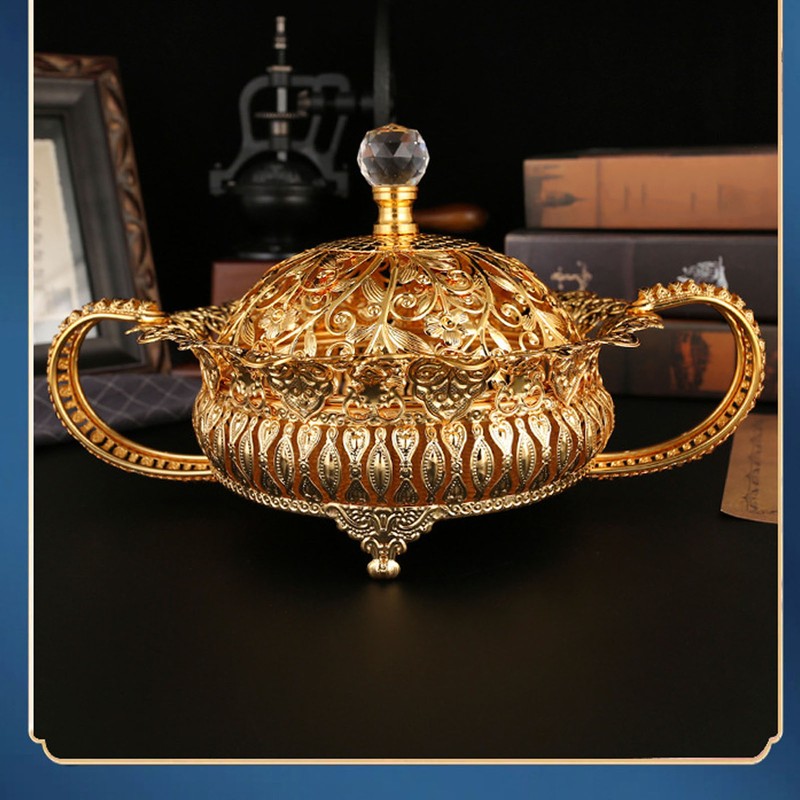 European Style Metal Fruit Plate Set Decorative Multifunctional Fruit Platter