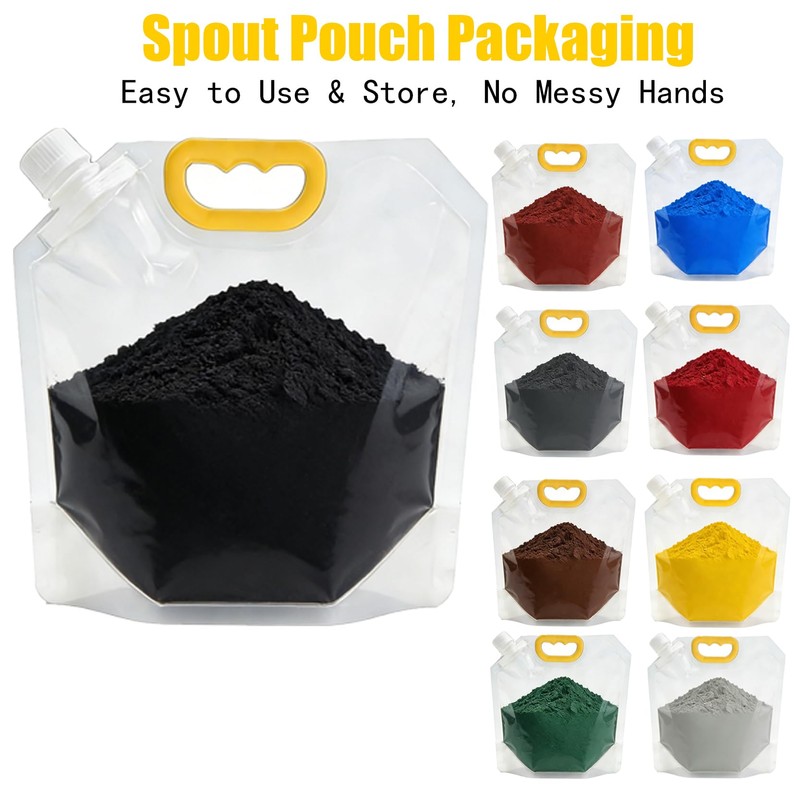 AOSWTLIF 8 oz Black Iron Oxide Powder - Concrete Pigment
