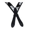 Steel Junior Braces Black Plain Faux Leather Adjustable 1.35" to