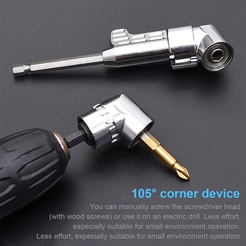 2 x 105° angle attachment for cordless screwdriver adapter, 3