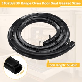 FixIdea 316239700 833130 Range Oven Door Seal Gasket Replacement for Frigidaire Kenmore FEF303BWA FEF303CWA AP2126661 AH440011 EA440011 PS440011 FFGF3005MW