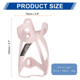 sourcing map 2pcs Bicycle Water Bottle Holder Bike Bottle Cages Cycling Cup Holder for MTB Road Gravel, Pink