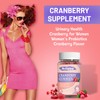 Cranberry Gummies 1000mg, Cranberry Supplements for Women, with D-Mannose 250mg,