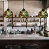 UYYTBPA Pendant Lights, Tiffany Grape Style Stained Glass Hanging lamp,