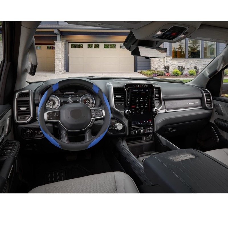 West Llama Customized Auto Car Steering Wheel Cover for Dodge