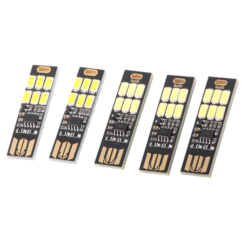 5PCS USB Night Light Stepless Dimming Touch Sensor Switch Mini