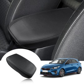 GAFAT Compatible with Kia Ceed SW GT Proceed GT | XCeed SW GT 2018-2023 2024 Centre Armrest Cover Cushion Centre Console Armrest Pad Protection PU Microfibre Leather