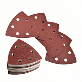 Triangle Grinding-Pads,Sanding Discs,90 Pieces Sanding Pads,93 * 93 * 93mm,andpaper for Electric Sander 15x（60 120 180 240 320 400）Grits. (Triangle Grinding-Pads)