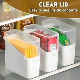 PARBEE Sliced Cheese Container for Fridge, 2 Pack Cheese Slice Storage Airtight Clear Deli Cheese Slices Holder to Keep Cheese Fresh Longer