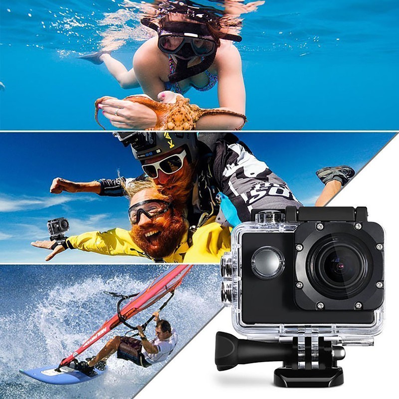 K1080HD 12MP Underwater Waterproof Video Camera Outdoor Bike Diving Sports