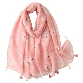 FAIRYGATE Pink Scarf for Women UK Ladies Scarf Lightweight Oversized Scarves Fashion Lady Scarfs for Women Shawl Stole Soft Feeling to Any Outfit All Seasons Clothing Accessory, 66034
