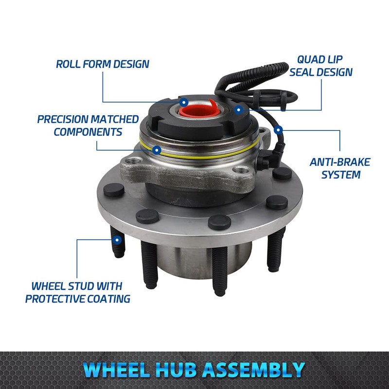 Bodeman 515020 Front Wheel Hub & Bearing Assembly for 1999-2002
