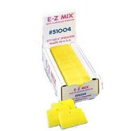 E-Z MIX 51004 4" Body Filler/Glaze Spreader, 100 Pack