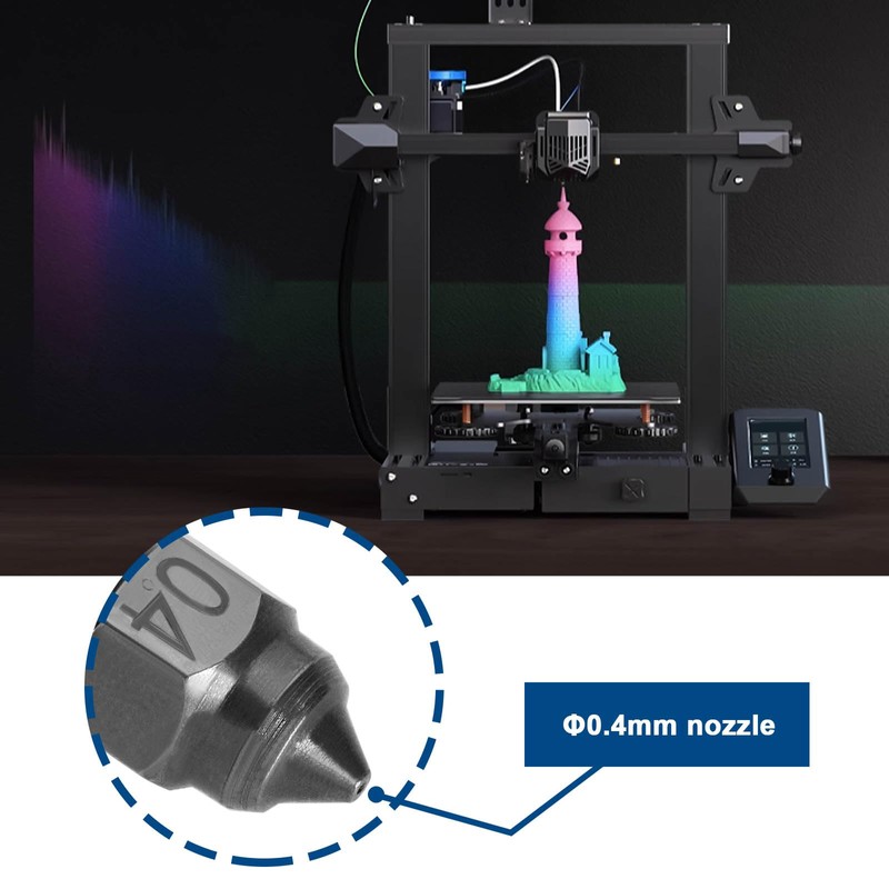 Be In Your Mind 2pcs 3D Printer Nozzle Hardened Steel