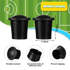 4 Pieces Lacrosse End Covers Lacrosse Stick End Cover Plastic Lacrosse Butt End Tape Saver Butt End Black End Cover Lacrosse Hockey Stick Supplies