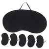 BIUDECO 6pcs Blackout Sleep Mask Lightweight Breathable Eye Covers for
