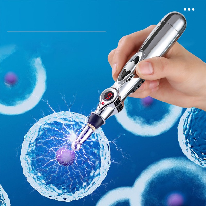 Electronic Accupuncture Pen Relieve Fatigue Reduce Pain 5 Heads 9