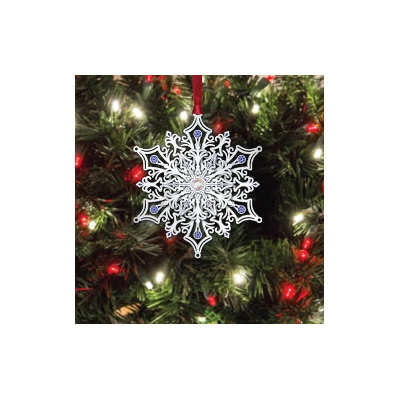 Beacon Design Glittering Snowflake Ornament