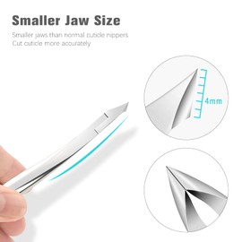 BEZOX Cuticle Cutter, Stainless Steel, with Sharp and Smooth Edge, for Removing Excess Cracked Skin on Fingers and Toes