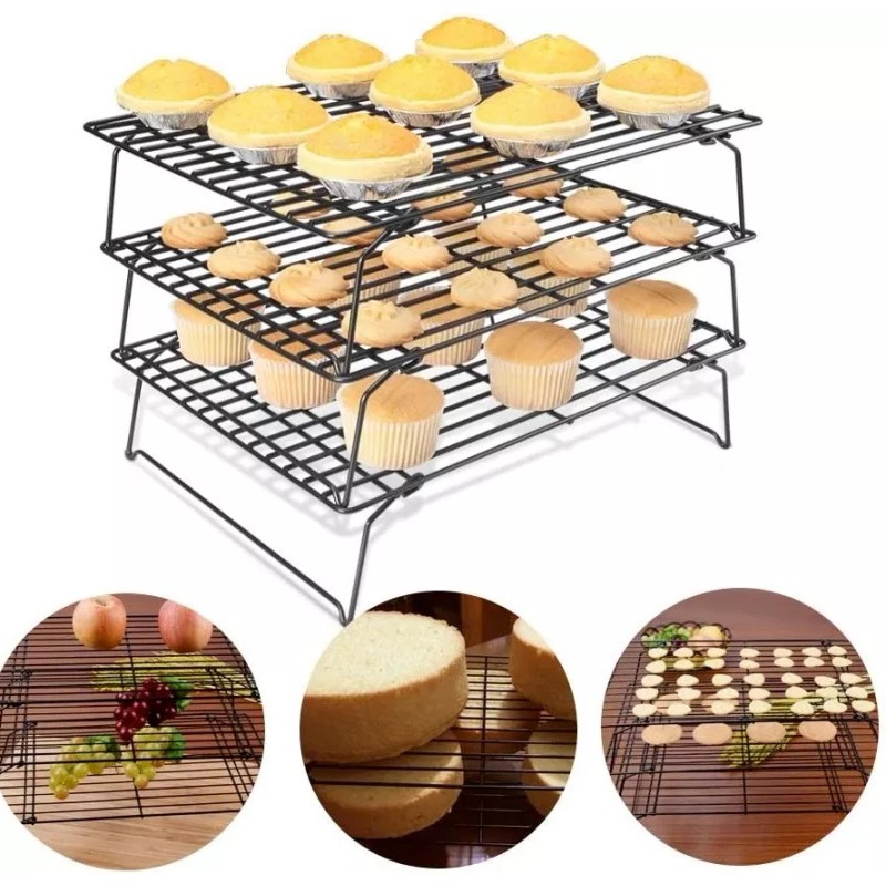 Aleissi Rejilla Enfriadora Tres Chariola Galletas Pastel Reposteria