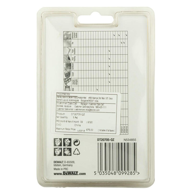 DeWalt DT20705-QZ 43 x 65mm Multi-Tool Saw Blade