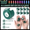 Wonderjune Magnetic Christmas Light Clip, 50 Pcs Christmas Green Light