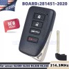 Unbranded for Lexus IS200t IS250 RC300 RC350 Smart Key Remote