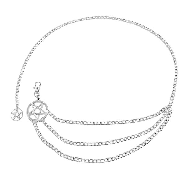 HARY Women's Chain Belt - Y2K Waist Chain in Silver
