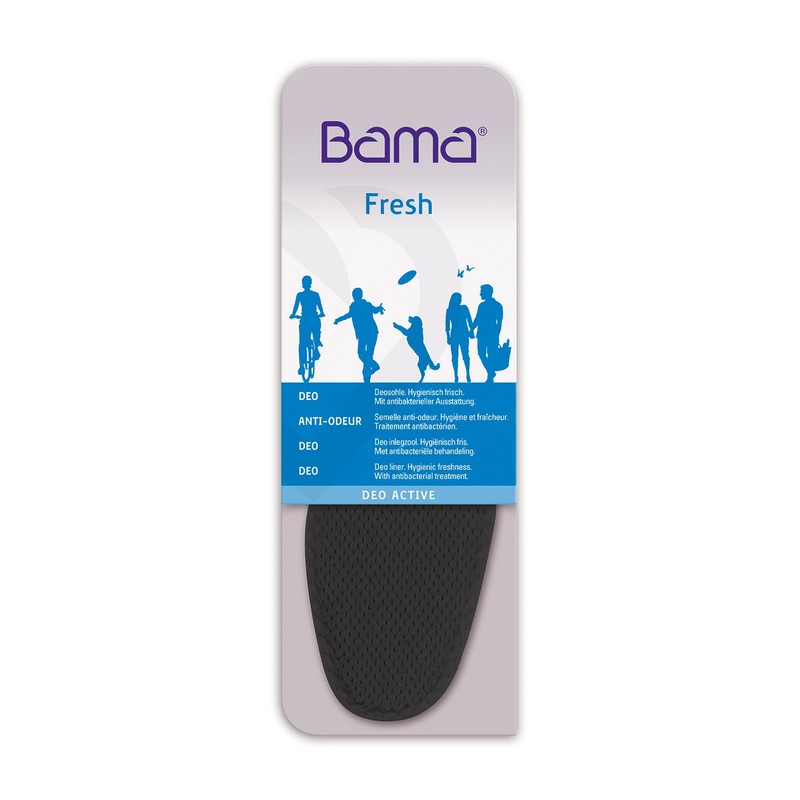 Bama Unisex Deo Active Einlegesohlen, Schwarz, 39 EU