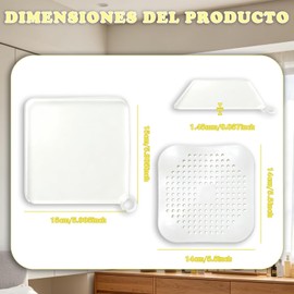 4PCS Tapón de Silicona para Desagüe de Suelo(2pcs tapa de bloqueo y filtro) 2pcs tapas de bloqueo antiolor y 2pcs tapas de filtro,Bloquear el Olor Cubierta de Desagüe de Ducha,Tapa de para baño,bañera