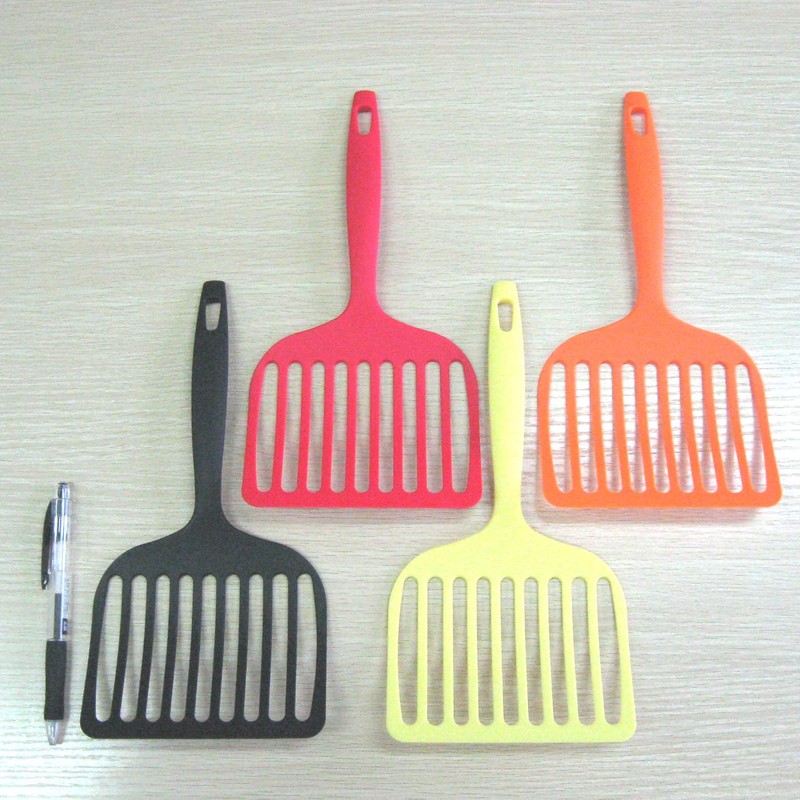 Nagao Tsubamesanjo Okonomiyaki Spatula, Large, 66 Nylon, Orange, Made in