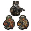 PHOENIX IKKI Funny Panda Tiger Tiger Tactical Military Airsoft Embroidered