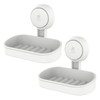 LEVERLOC Soap Dish Suction Cup NO-Drilling & Removable Suction Cup