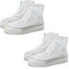 2 Pairs Waterproof Rain Covers for Shoes, PVC Reusable Rain