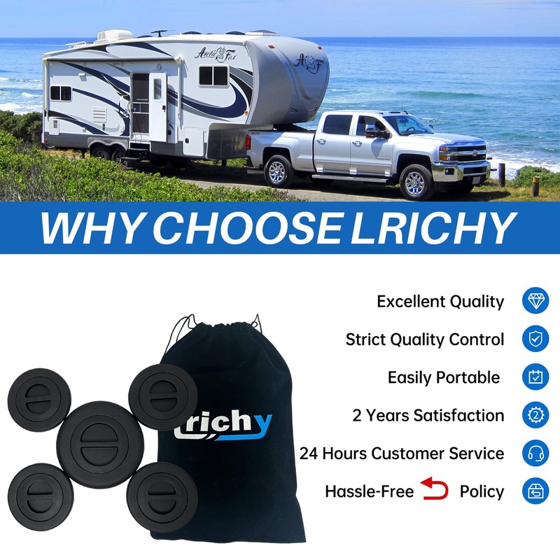 Lrichy Bed Plug Cover Kit with Storage Bag for 2014-2025