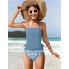 Traje de baño tankini de dos piezas para niñas de