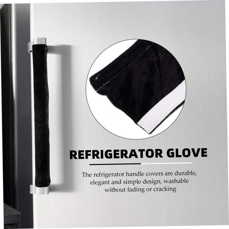 Tofficu 2Pcs Simple Handle Covers for Refrigerator Oven Slip Door