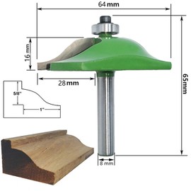 KEWAYO 3 Piece 8mm Shank Router Set Raised Panel Cabinet Door Router Bit Carbide Burr for Woodworking Woodworking Tools, Router Door and Window Bits
