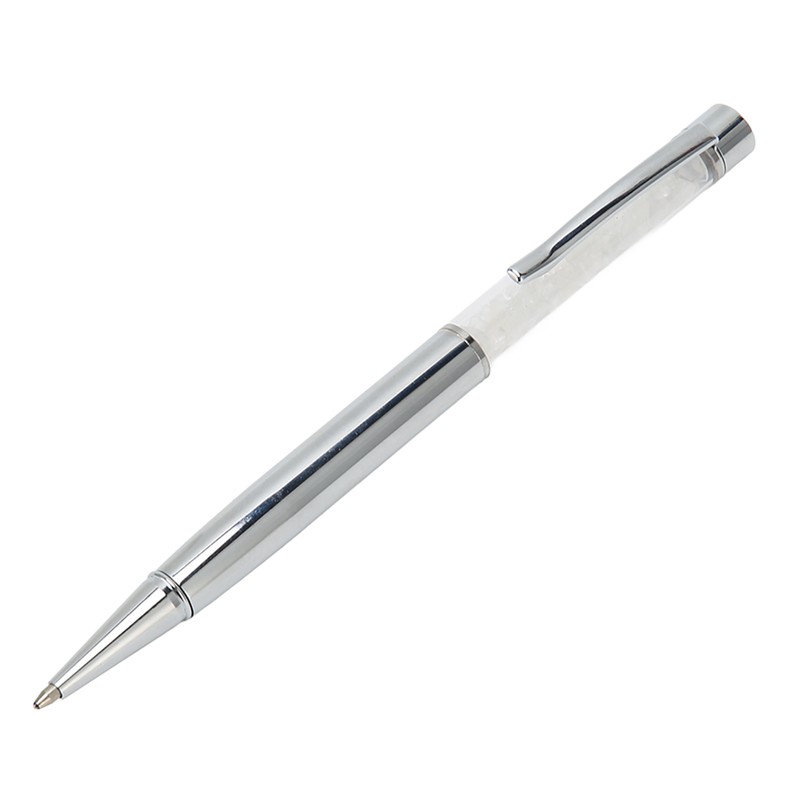 6Pcs Ball Point Pen Crystal Stone Replaceable Refill Elegant Multi